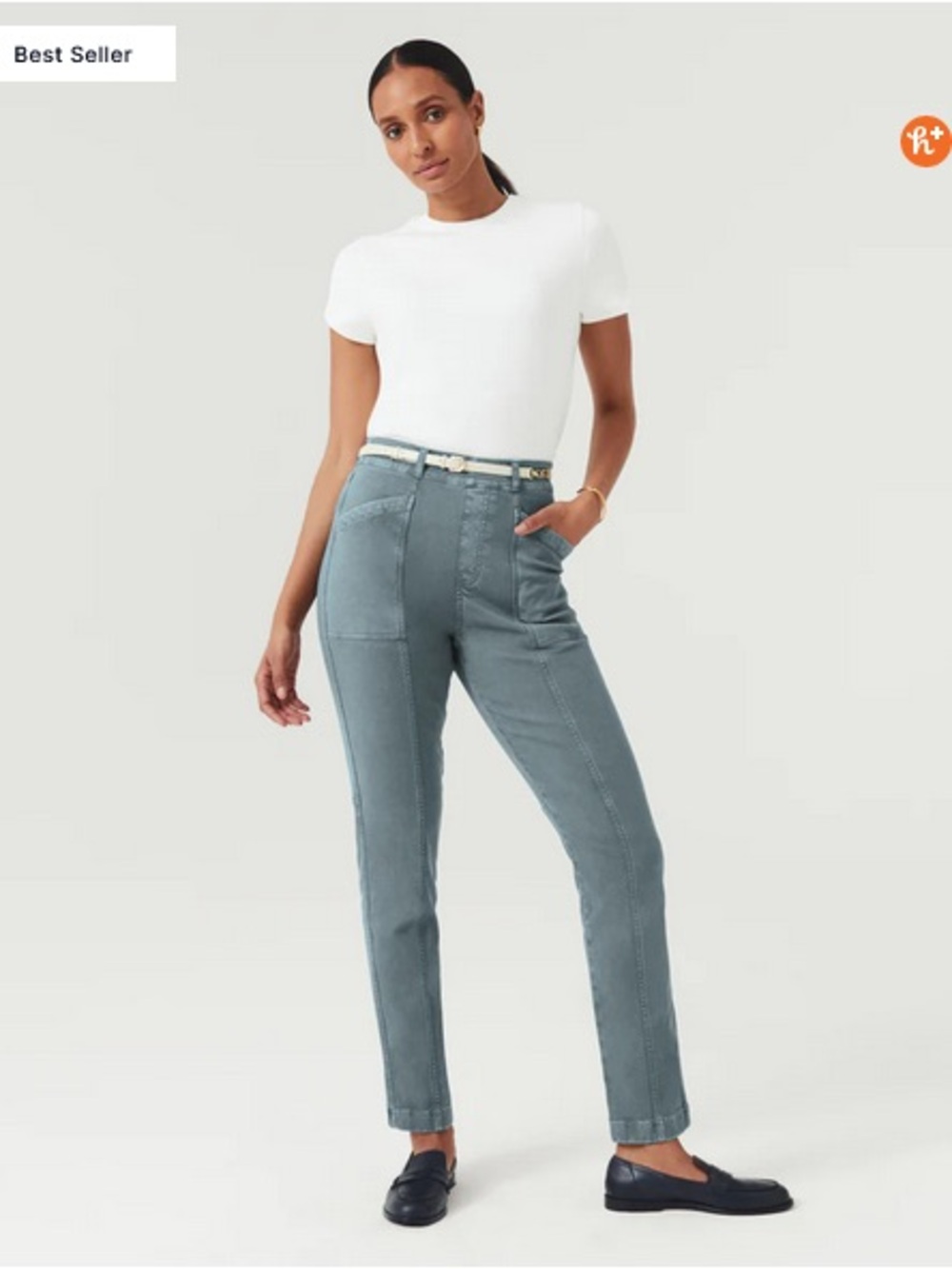 NWOT Spanx Size M Stretch Twill Straight Leg Pants